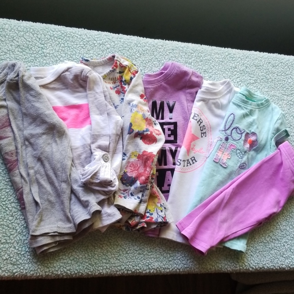 2T toddler girl tops